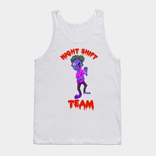 Team Night Shift, Scary Zombie Tank Top